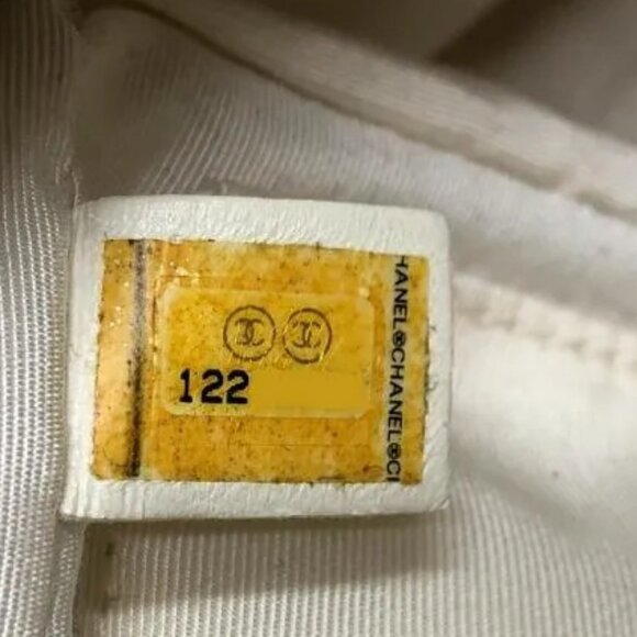 Authentic CHANEL Caviar Petite Timeless Shopper Tote Quilted Shoulder Bag Ivory - Picture 13 of 16